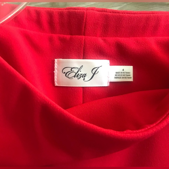 Eliza J Off the shoulder red dress - Picture 6 of 9